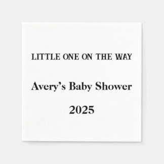 Serviette En Papier Little One Sur Le Chemin Custom Napkins - Baby sho
