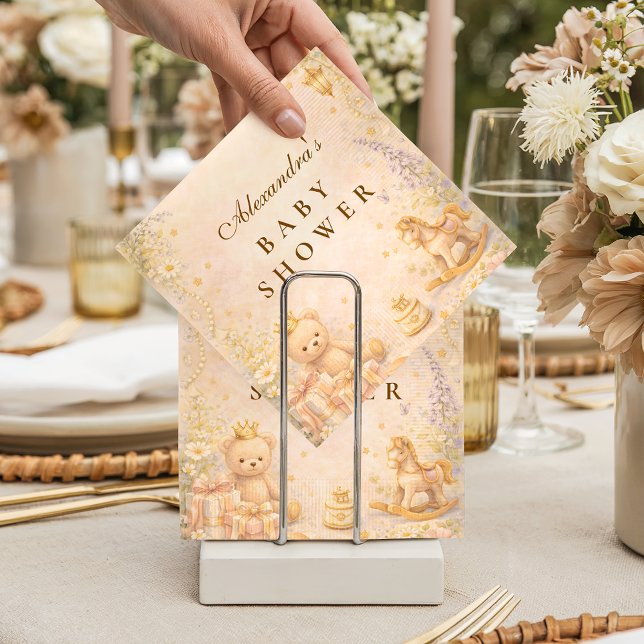 Serviette En Papier Little Princess Moon Baby Shower (Créateur téléchargé)