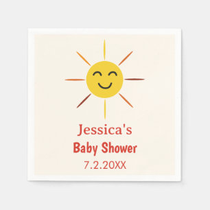 Serviette En Papier Little Ray of Sunshine dessin animé Baby shower