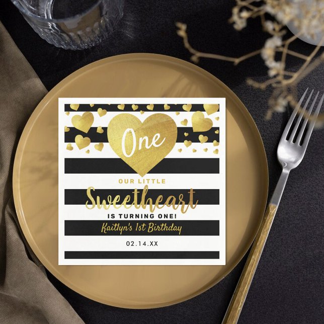 Serviette En Papier Little Sweetheart Saint-Valentin N'importe quel âg (Créateur téléchargé)