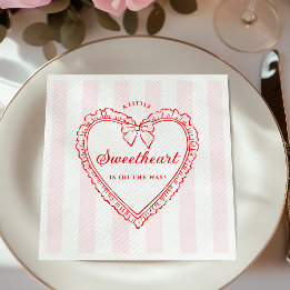 Serviette En Papier Little Sweetheart Valentine Baby Shower