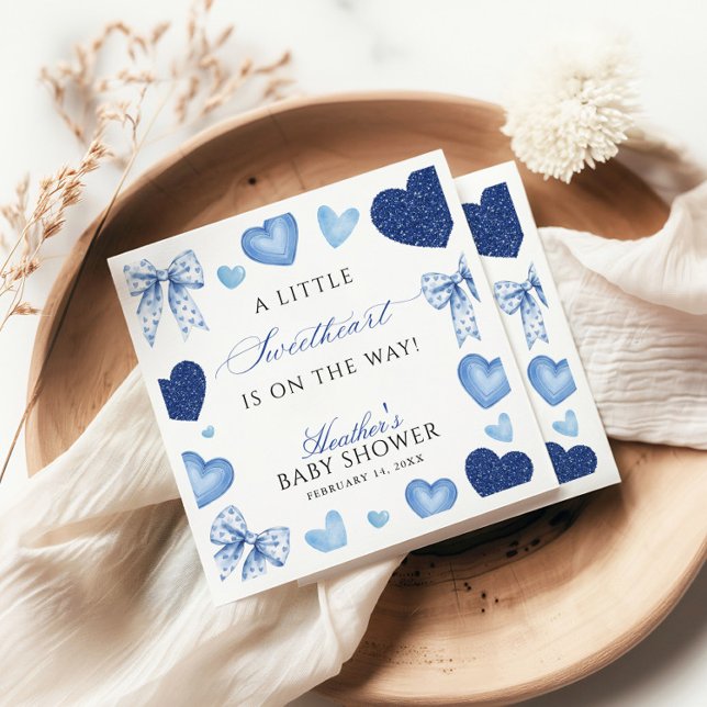 Serviette En Papier Little Sweetheart Valentines Day Baby Shower (Créateur téléchargé)