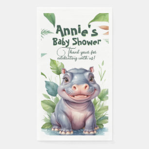 Serviette En Papier Little Wild One : Baby shower moderne Floral Safar