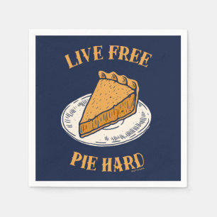 Serviette En Papier Live Free Pie Hard