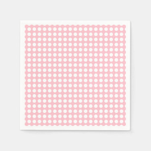 Serviette En Papier Livre blanc sur papier Pois rose moyen horizontal