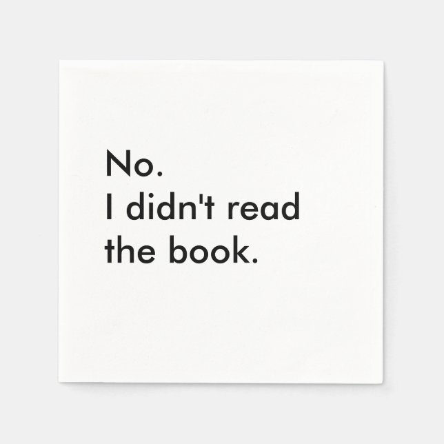 Serviette En Papier Livre Club Cocktail Napkins (Devant)