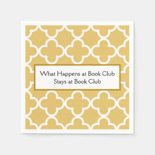 Serviette En Papier Livre Club Cocktail Napkins