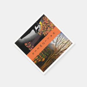 SERVIETTE EN PAPIER LIVRE DE FÊTE FROID HALLOWEEN NAPKINS