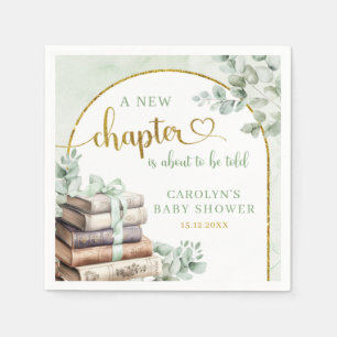 Serviette En Papier Livre d'histoire de verdure Baby shower papier ser