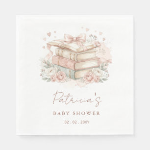 Serviette En Papier Livre d'histoires neutre pour bébé Invitation à la