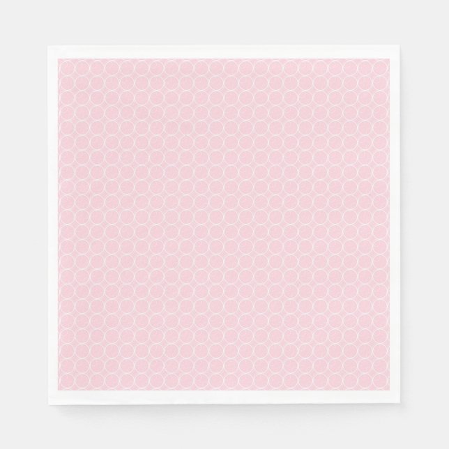 Serviette En Papier Livre géographique rose et blanc (Devant)
