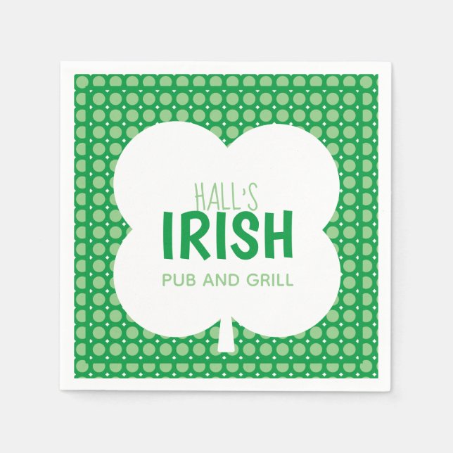 Serviette En Papier Livre vert irlandais Napkin (Devant)