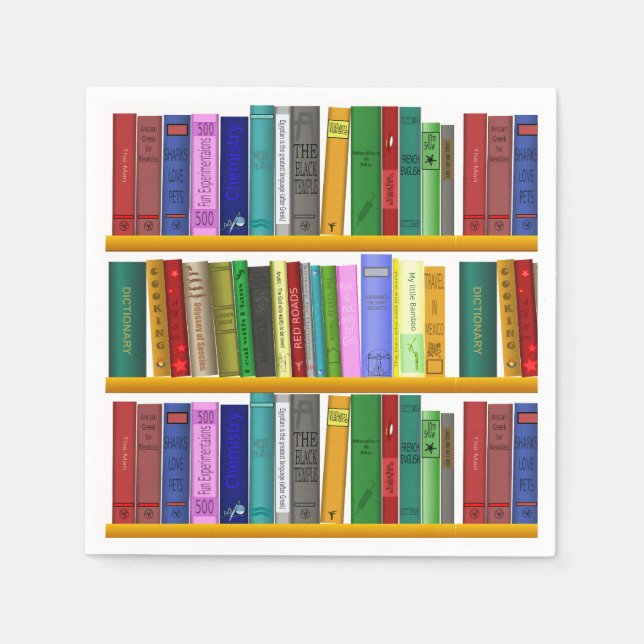 Serviette En Papier Livres  (Devant)