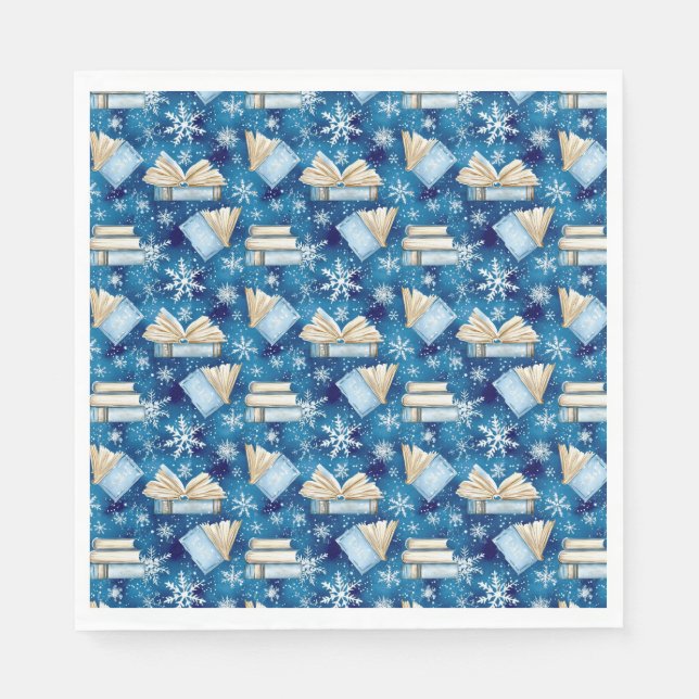 Serviette En Papier Livres de Noël (Devant)
