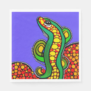 Serviette En Papier Lizard Love