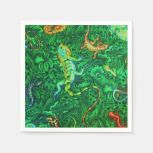 Serviette En Papier Lizards Batik