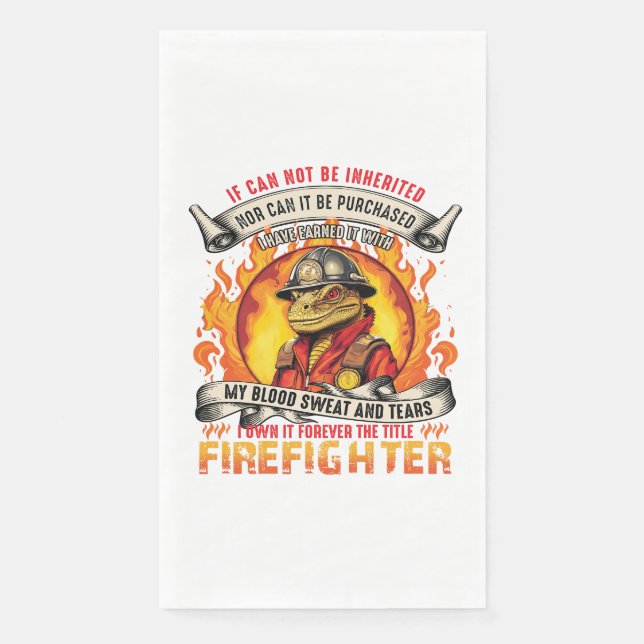 Serviette En Papier Lizards pompier (Devant)