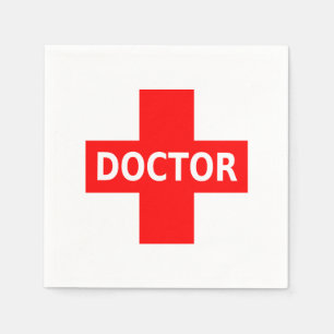 Serviette En Papier Logo de docteur