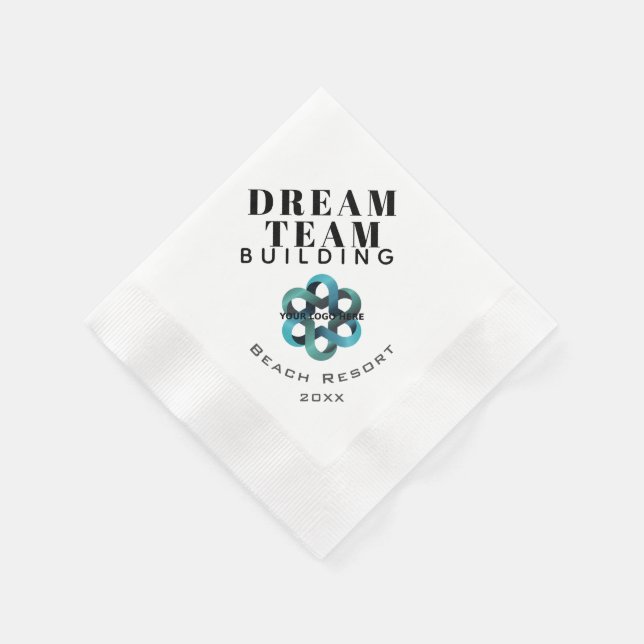 Serviette En Papier Logo de l'entreprise Dream Team Building (Coin)