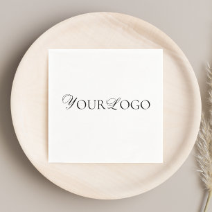 Serviette En Papier Logo de l'entreprise minimaliste de l'événement