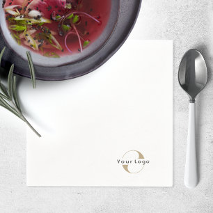 Serviette En Papier Logo de l'entreprise Nettoyer la marque minimale b