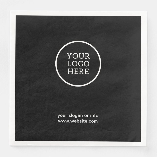 Serviette En Papier Logo de l'entreprise | Papier d'entreprise (Devant)