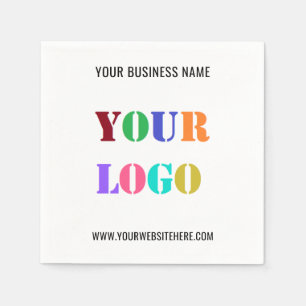 Serviette En Papier Logo de l'entreprise personnalisée et serviettes c