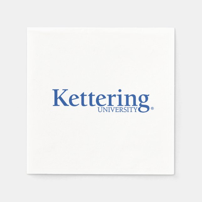 Serviette En Papier Logo de l'Université Kettering (Devant)