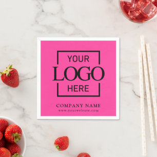 Serviette En Papier Logo de société simple Fournitures de fête d'affai
