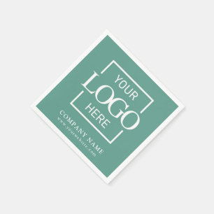 Serviette En Papier Logo de société simple Fournitures de fête d'affai