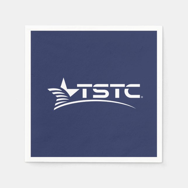 Serviette En Papier Logo de Texas State Technical College (Devant)