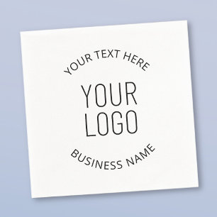 Serviette En Papier Logo de votre entreprise et message personnalisabl