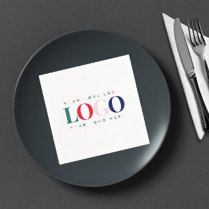 Serviette En Papier Logo d'entreprise coloré Événement minimaliste de 