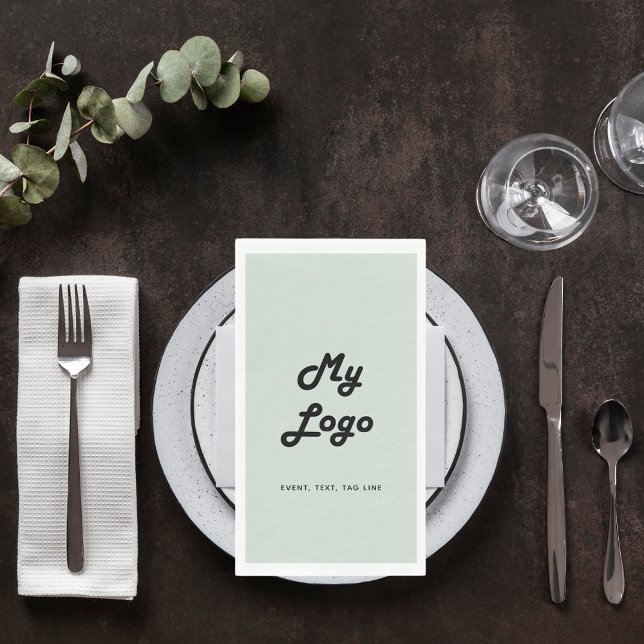 Serviette En Papier Logo d'entreprise écologique Sage (Créateur téléchargé)