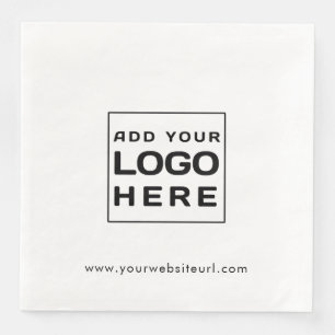 Serviette En Papier Logo d'entreprise moderne et papier personnalisé d