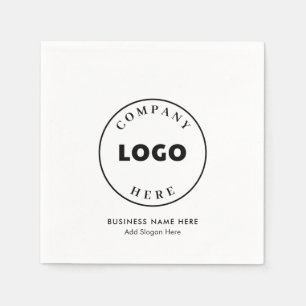 Serviette En Papier Logo d'entreprise moderne et papier personnalisé d