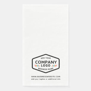 Serviette En Papier Logo d'entreprise moderne et site Web Personnalisé