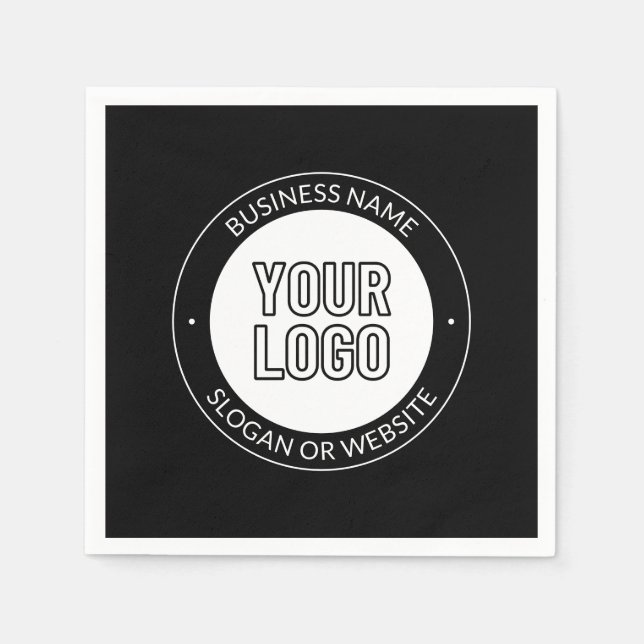 Serviette En Papier Logo d'entreprise ou Modèle de texte de conception (Devant)