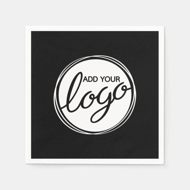 Serviette En Papier Logo d'entreprise personnalisé (Devant)