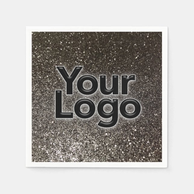 Serviette En Papier Logo d'entreprise personnalisé Fun Parties scintil (Devant)