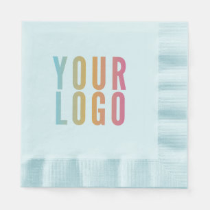 Serviette En Papier Logo d'entreprise promotionnel bleu