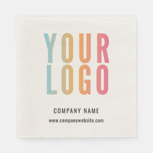 Serviette En Papier Logo d'entreprise Promotionnel Entreprise Moderne