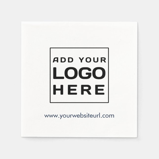 Serviette En Papier Logo d'entreprise simple Document d'événements d'e (Devant)