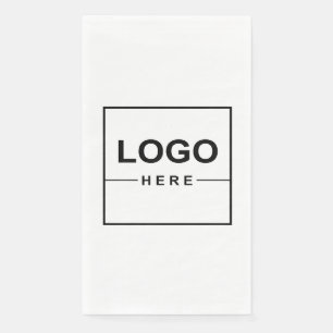 Serviette En Papier Logo des grandes entreprises Blanc moderne