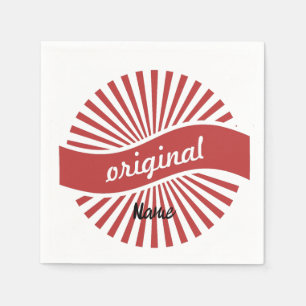 Serviette En Papier Logo des signes originaux Thunder_Cove