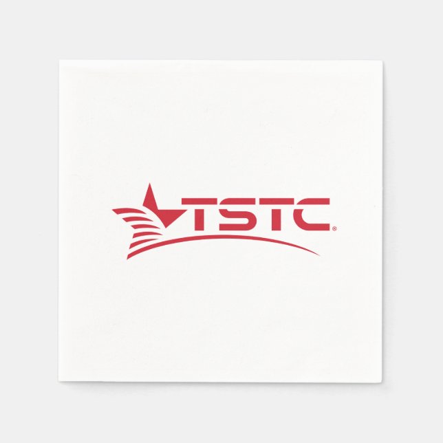 Serviette En Papier Logo du Texas State Technical College (Devant)