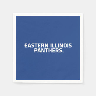 Serviette En Papier Logo du texte Eastern Illinois Panthers