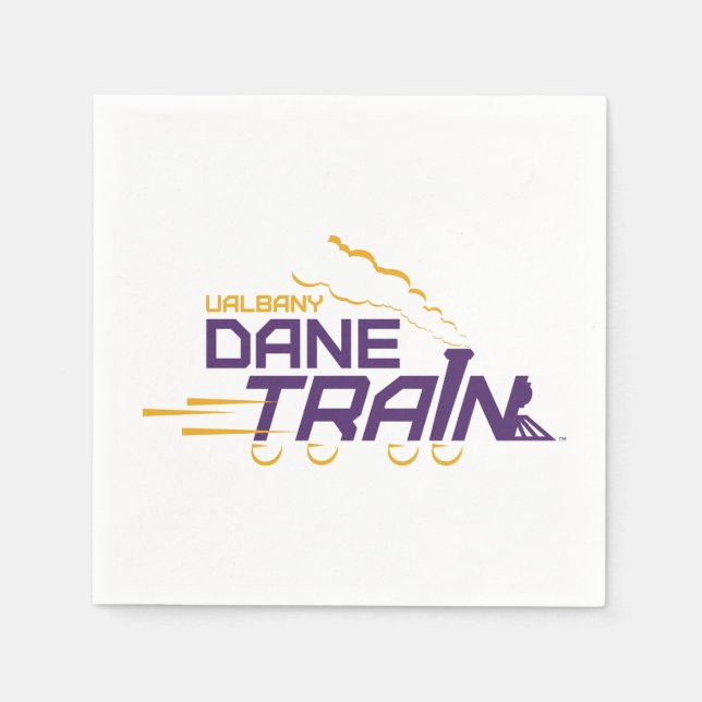 Serviette En Papier Logo du train UAlbany Dane (Devant)
