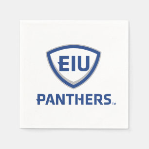 Serviette En Papier Logo Eastern Illinois Panthers Shield & Wordmark