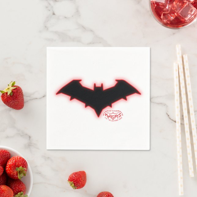 Serviette En Papier Logo Gotham Knights Red Hood (En situation)